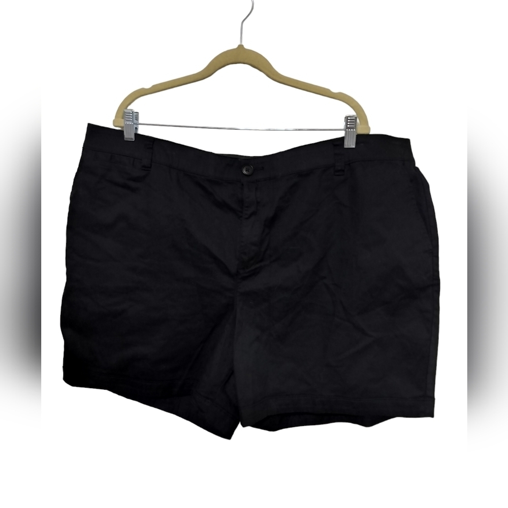 2456) Lane Bryant  Black Chino Collection Mid Rise Shorts Plus Size 22
